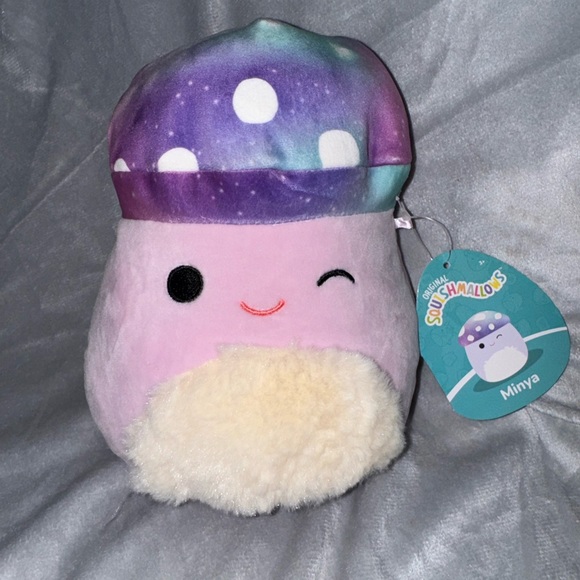 Squishmallows Other - minya the mushroom squishmallows fall squad brand new with tags galaxy purple